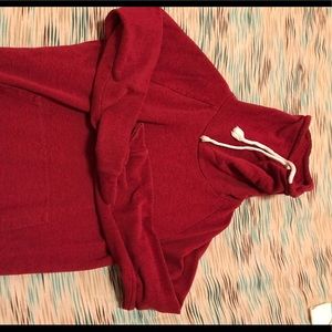 Men’s red neck sweater size medium